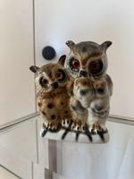 Statuette hiboux vintage G.D.R. 1972 - Déco automnale! (56)