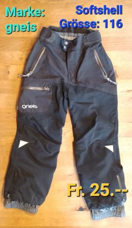 Softshell Hose, schwarz, Marke: gneis, Grösse: 116