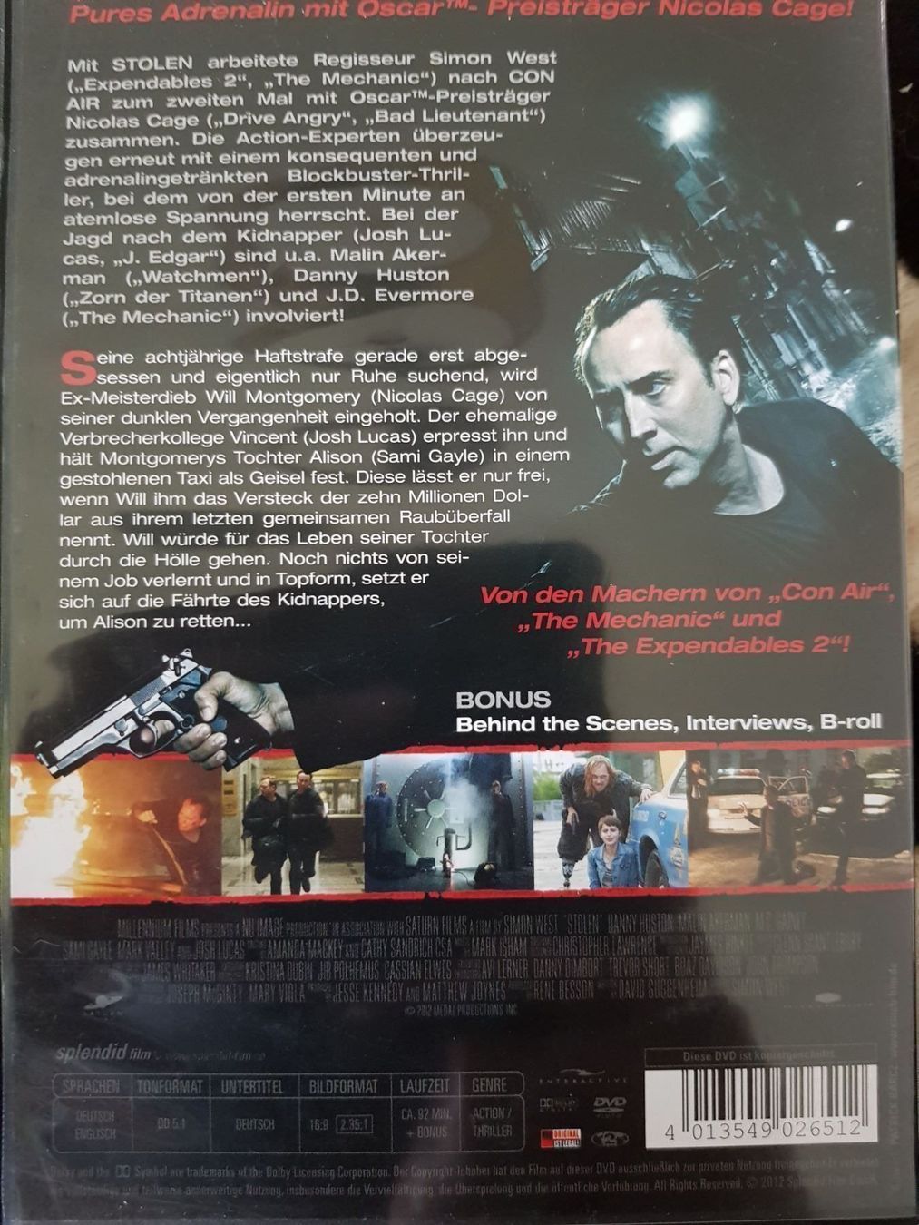 Alle DVDs: Stolen – Gebraucht aus Dübendorf von kb86_MOVIE 1