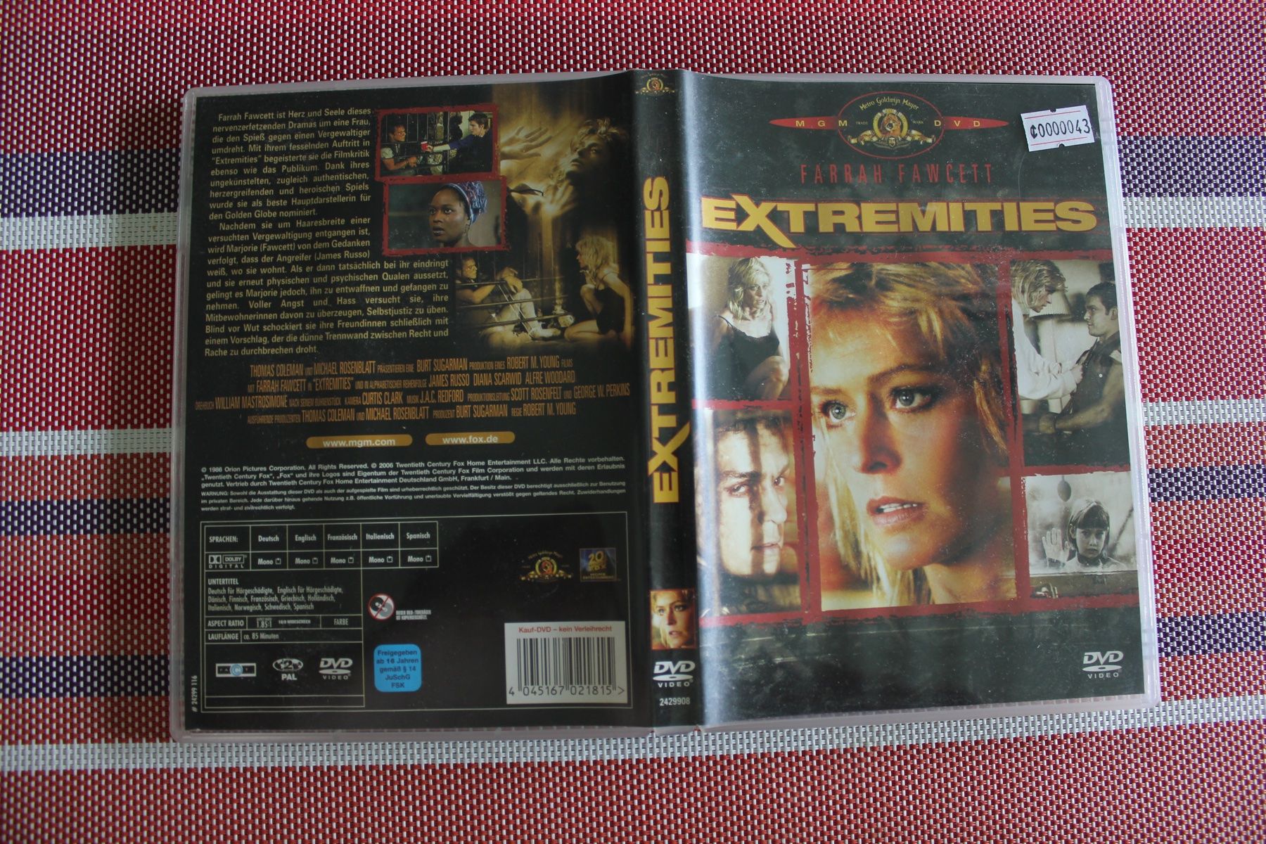 Tutti i DVDs: Extremitäten - Farrah Fawcett DVD – Usato da Geroldswil venduto da schlumpf1969