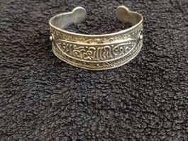 Bracelet Jonc Vintage – Argent Massif Probable (Poinçons)