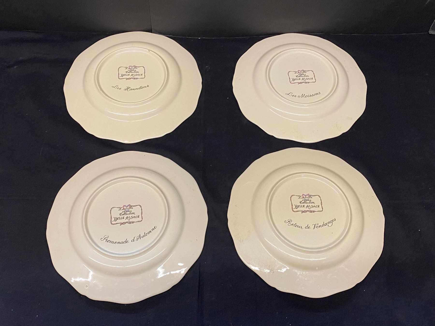 Piatti: 4 Wunderschöne Belle Alsace Collection Teller, Handgemalt – Usato da Schaffhausen venduto da VintageCity 8