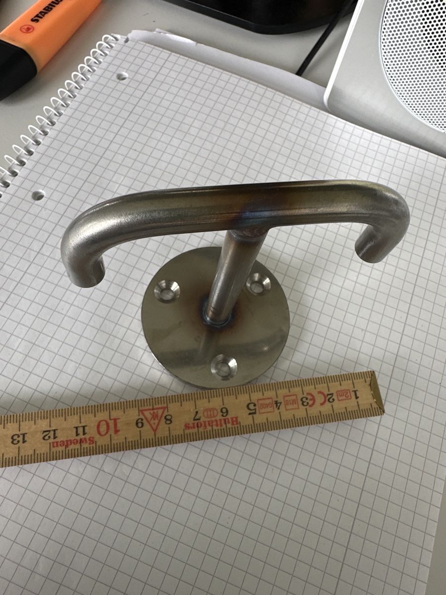 Garderobe: Chromstahl Doppel Haken massive Handarbeit – Neu (gemäss Beschreibung) aus Trüllikon von angela4444 1