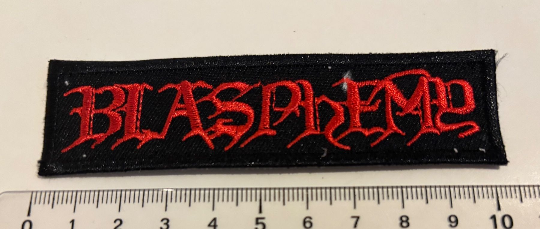 Toppe: BLASPHEMY -  Patch Aufnäher Death Metal Black Metal – Usato da Egg b. Zürich venduto da superman1975