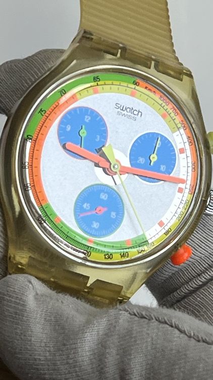Swatch Orologi: Swatch Chrono Uhr Jelly Stag, Vintage Modell! – Usato da Grenchen venduto da chththl 5