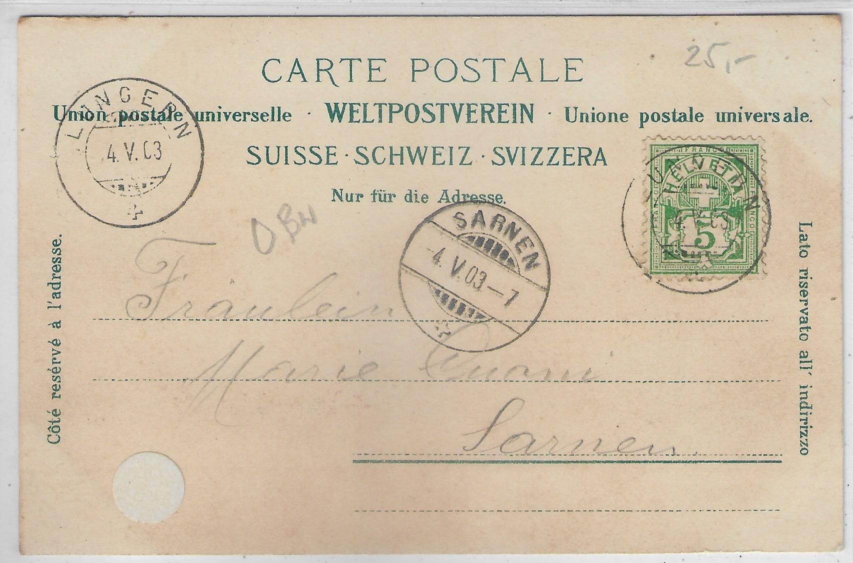 Cartoline postali: Lungern gegen den Brünig – Usato da Ettingen venduto da Kartenplanet 1