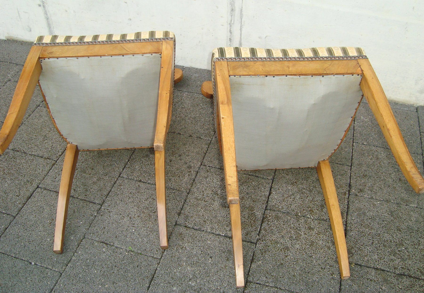 Sedie: 2 Biedermeier Polster Stühle, Nussbaumholz – Usato da Oberdorf NW venduto da Lufao 7