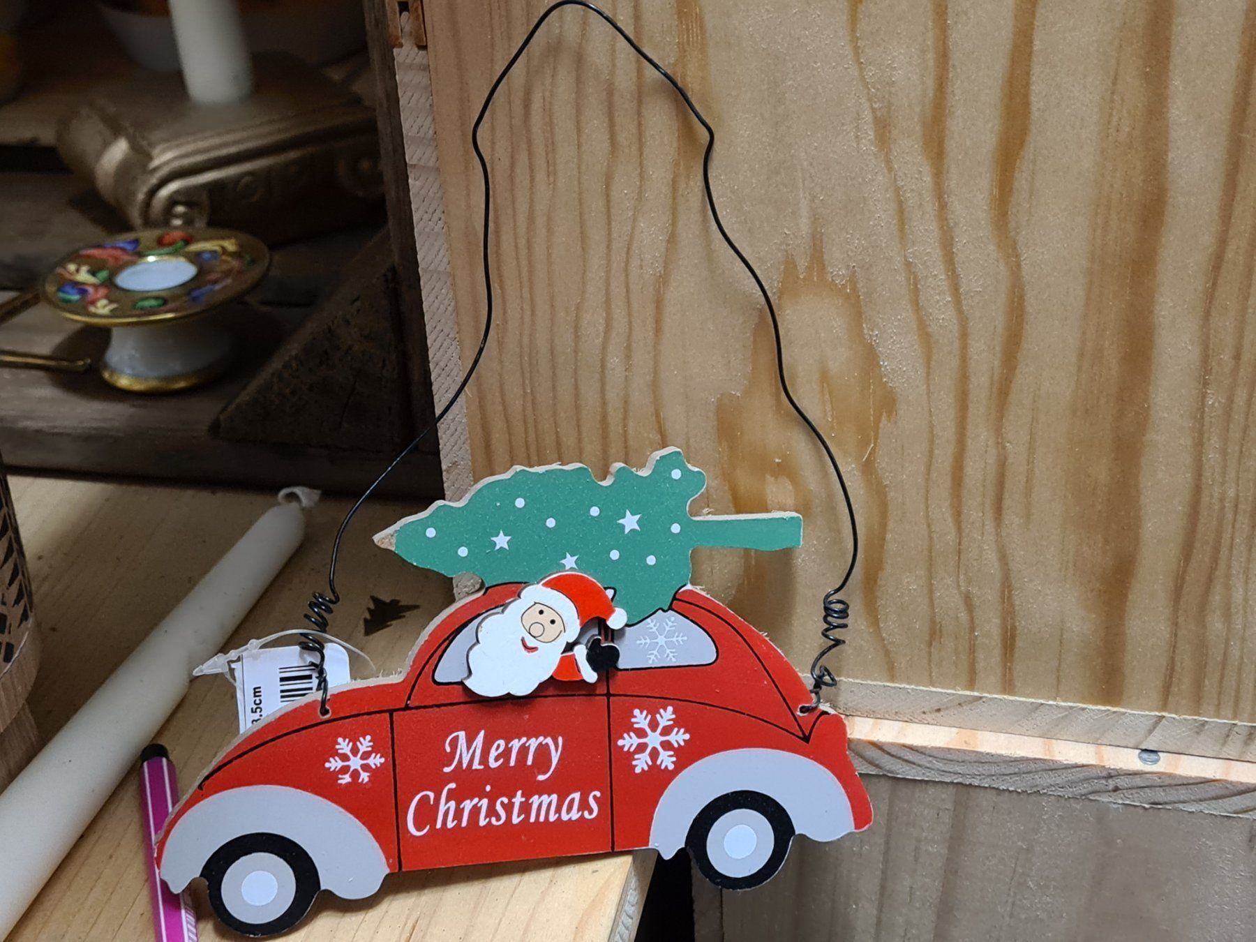Tutte le decorazioni: Weihnachts Türhänger Holz/Draht – Nuovo (secondo la descrizione) da Amriswil venduto da kleindeko