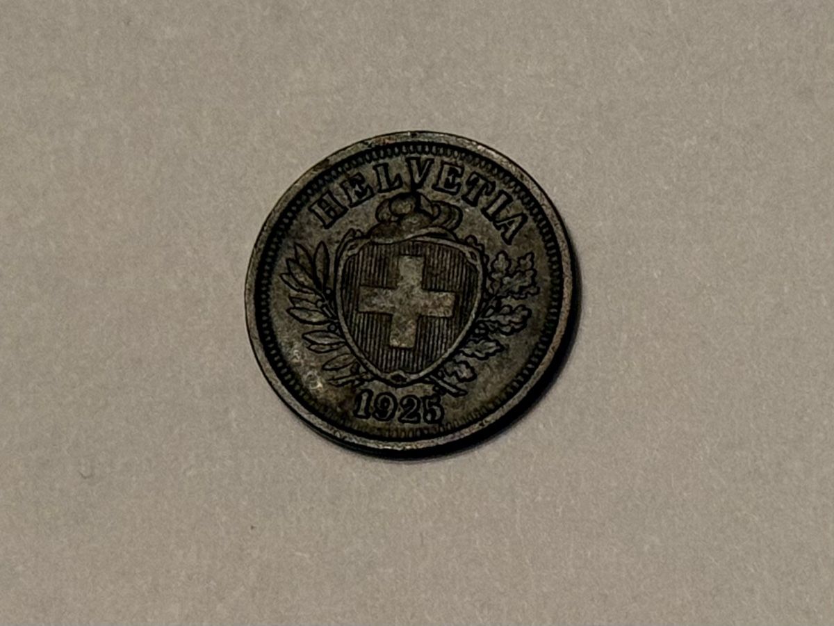 Alle Münzen: Schweiz 1 Rappen 1925  – Gebraucht aus Zürich von daki81