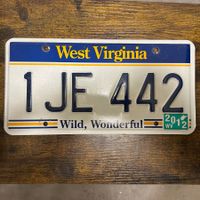 🇺🇸 U.S. Autoschild - West Virginia 1JE 442 - ORIGINAL