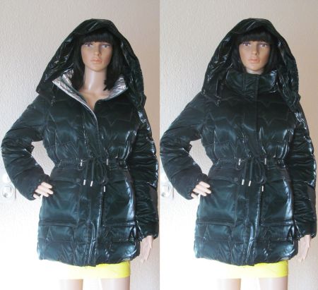 NEU petrolgrüne Lackjacke Steppjacke Winterjacke Parka XXL