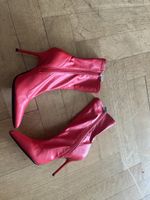 Stiefel Damen Rot Grösse 39 Spitze Absatz