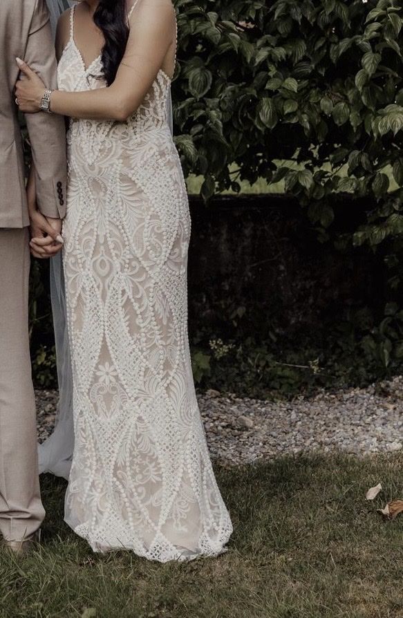 Vestiti: Brautkleid mit Überrock Gr. 36 – Usato da Brunnen venduto da Herzig-Brautmode 3
