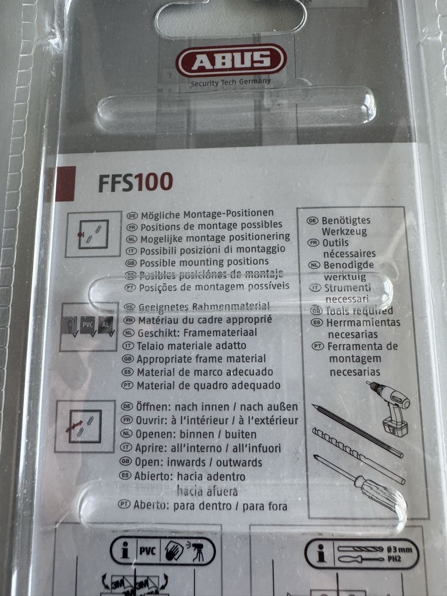 Fenster: ABUS FFS100 Window Restrictor 2 pcs White – Neu und originalverpackt aus Birmensdorf ZH von vic_mv7m 3
