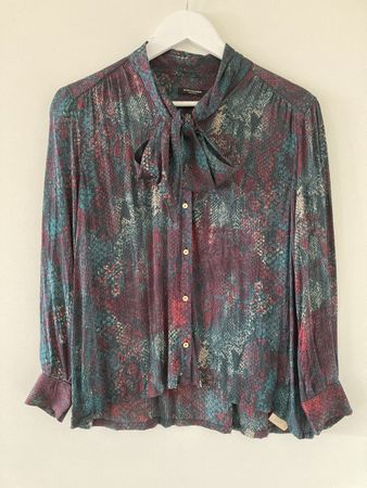 Scotch & Soda Bluse gemustert Viskose Grösse 38