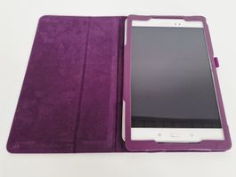 Tablet Samsung Galaxy Tab A in Weiss inkl. Etui Lila