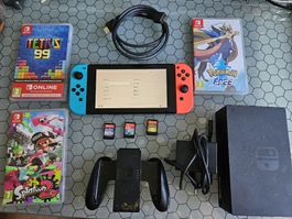 Nintendo Switch avec 6 jeux