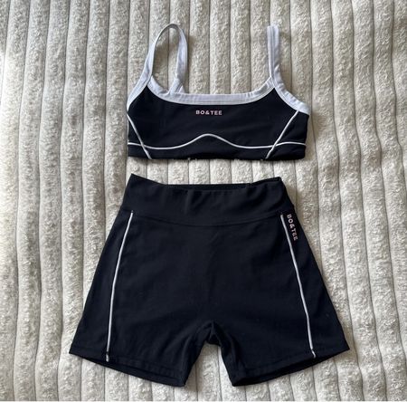 Sport Set Bo&Tee schwarz mit weiss Grösse M gebraucht