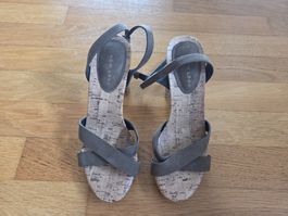Damen Plateau High Heels Sandaletten Gr. 37