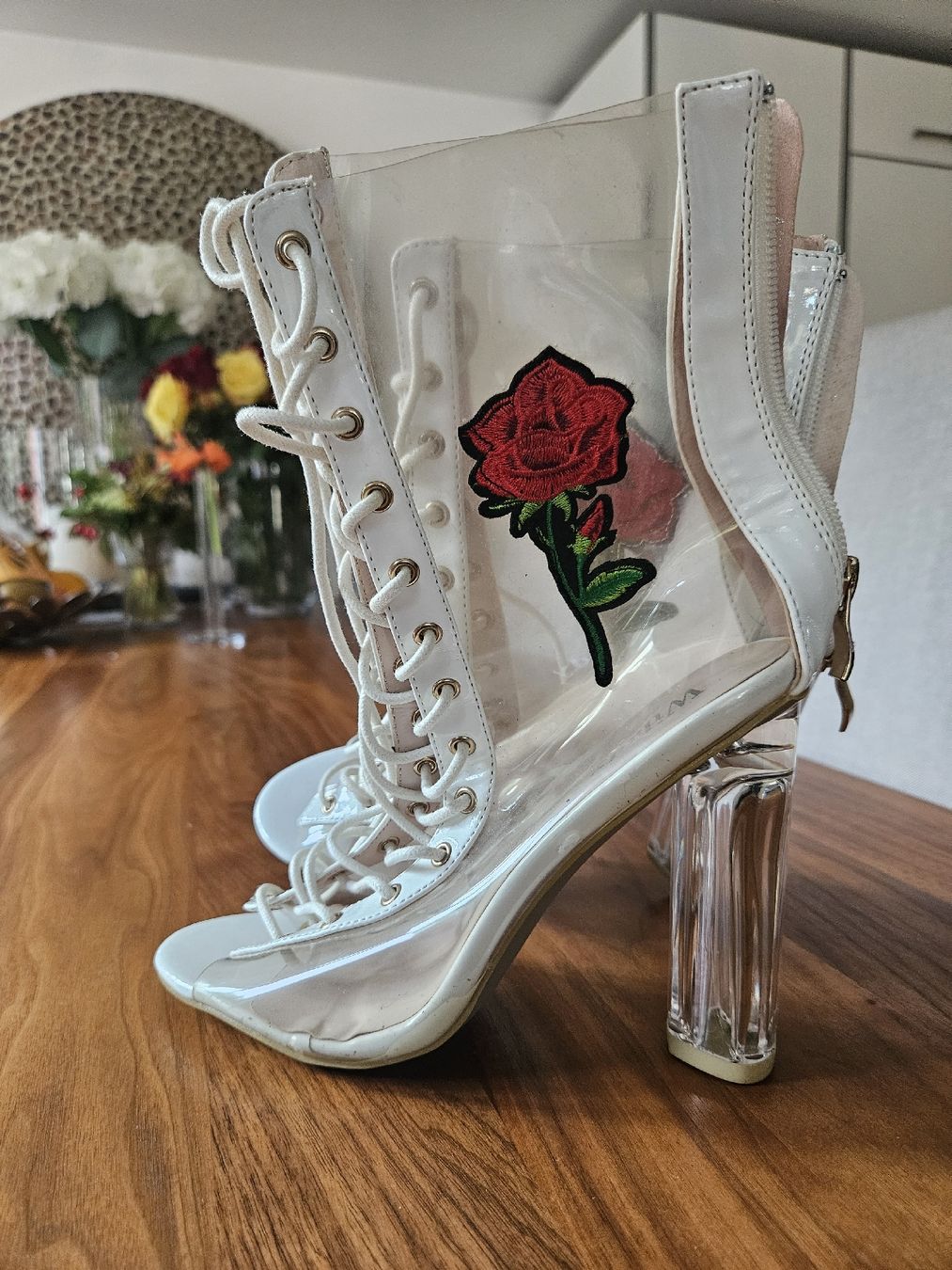 Scarpe da donna: Rosen Sandale weiss – Nuovo (secondo la descrizione) da Langnau am Albis venduto da Alci68 2