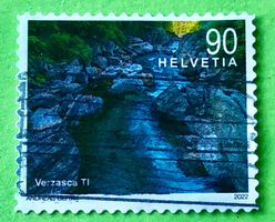 Nr.1860 Schweizer Flusslandschaften GESTEMPELT 2022  ﻿  