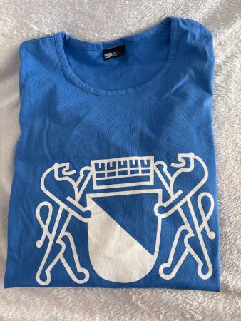 T-Shirt Zürich Wappen Hellblau Sommer Top Gr. L