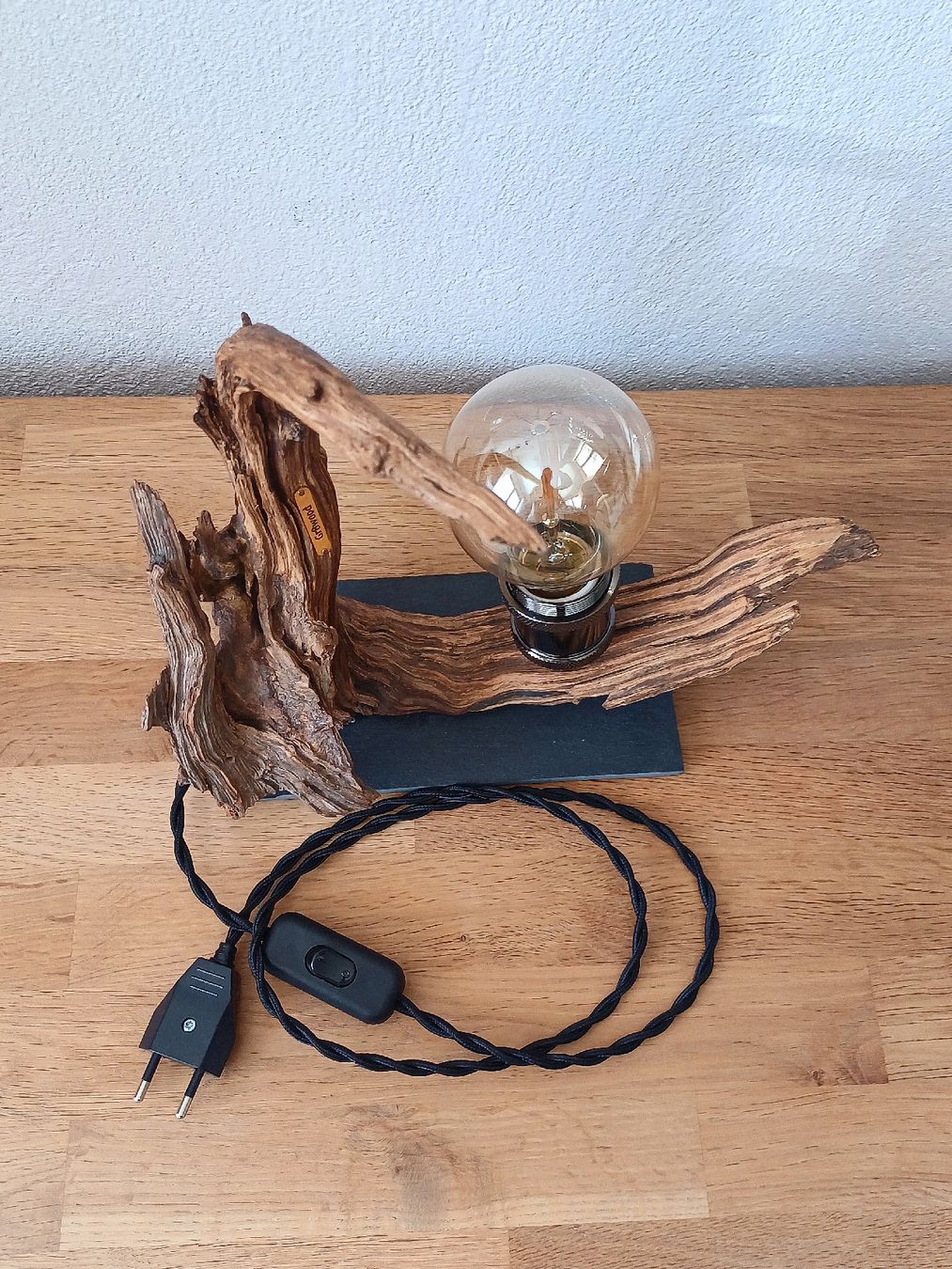 Lampade: Wurzelholzlampe eiche Lampe Dekolampe – Nuovo e nell'imballaggio originale da Domat-ems venduto da Gr8wood 4