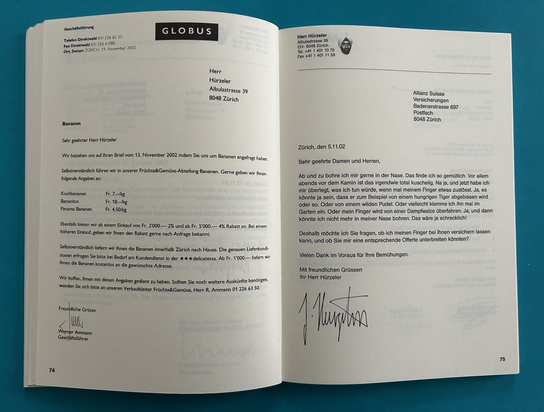 Bücher: NONSENSBRIEFSAMMLUNG – Gebraucht aus Zürich von Domus09 2