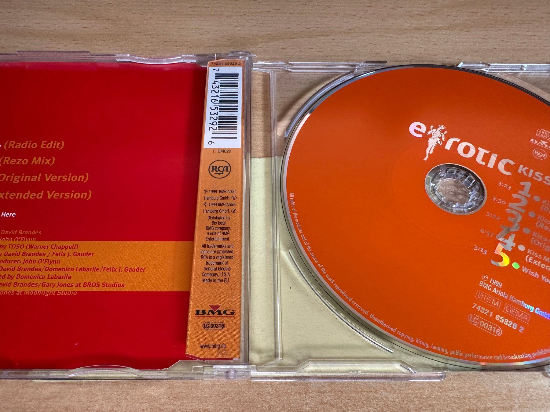 CD: E-Rotic – Kiss Me - Single CD – Usato da Rikon im Tösstal venduto da Alpenmutz 1