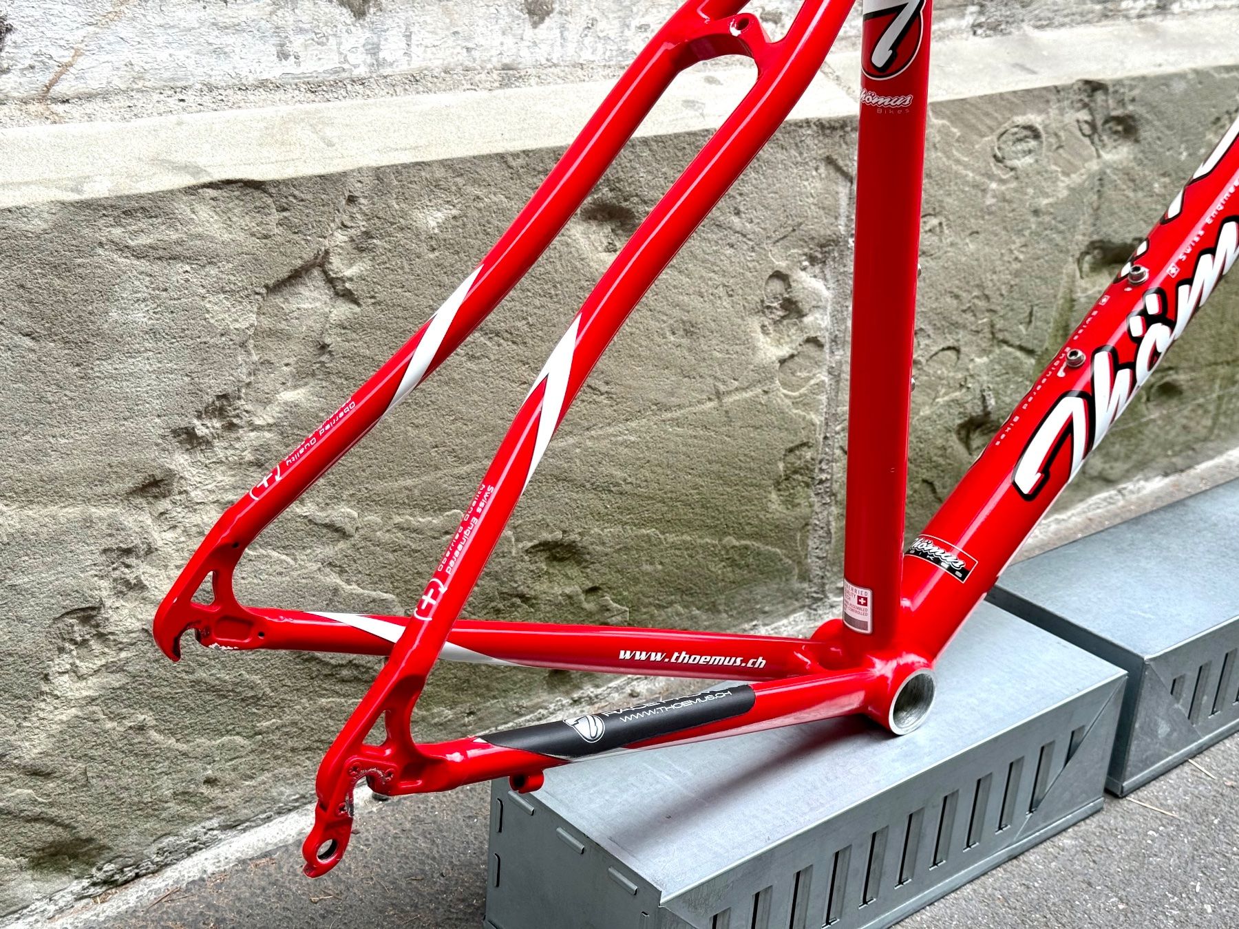 Thömus Ersatzteile: THÖMUS SLIKER Alu Rennvelo Rahmen XS Carbon Gabel TOPZ. 2605 – Gebraucht aus Luzern von bikeandbeltcom 5