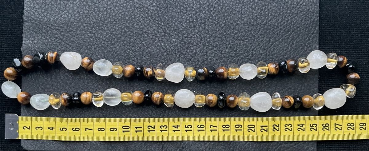 Catenine: Glasperlenkette mit Tigerauge – Nuovo (secondo la descrizione) da St. Gallen venduto da reg_f8h8 3