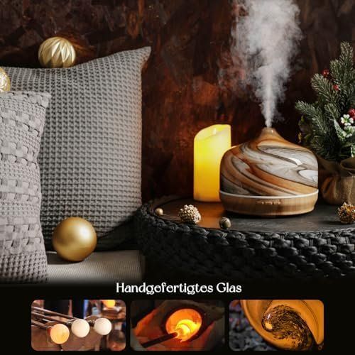 Luftbefeuchter: Diffuser 500ml, Handgeblasen Glas Luftbefeuchter – Neu und originalverpackt aus Hundwil von Stallone6 4