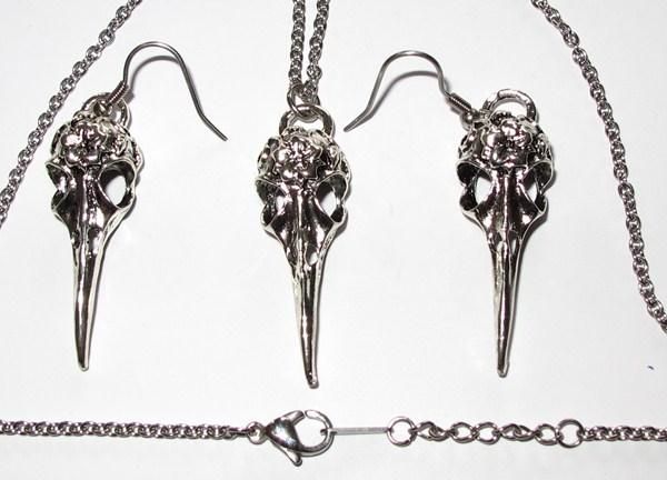 Altri gioielli: Set Vogelschädel Kolibri Skull Schädel – Nuovo (secondo la descrizione) da Schwanden GL venduto da UHRKNALL 2