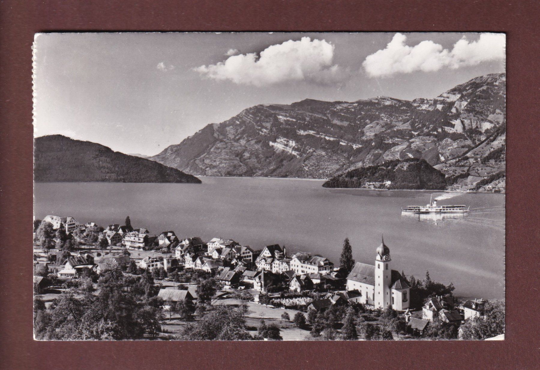 Cartes postales: BECKENRIED mit Rigi - 1962 – D'occasion à Pully par nicecards-shop