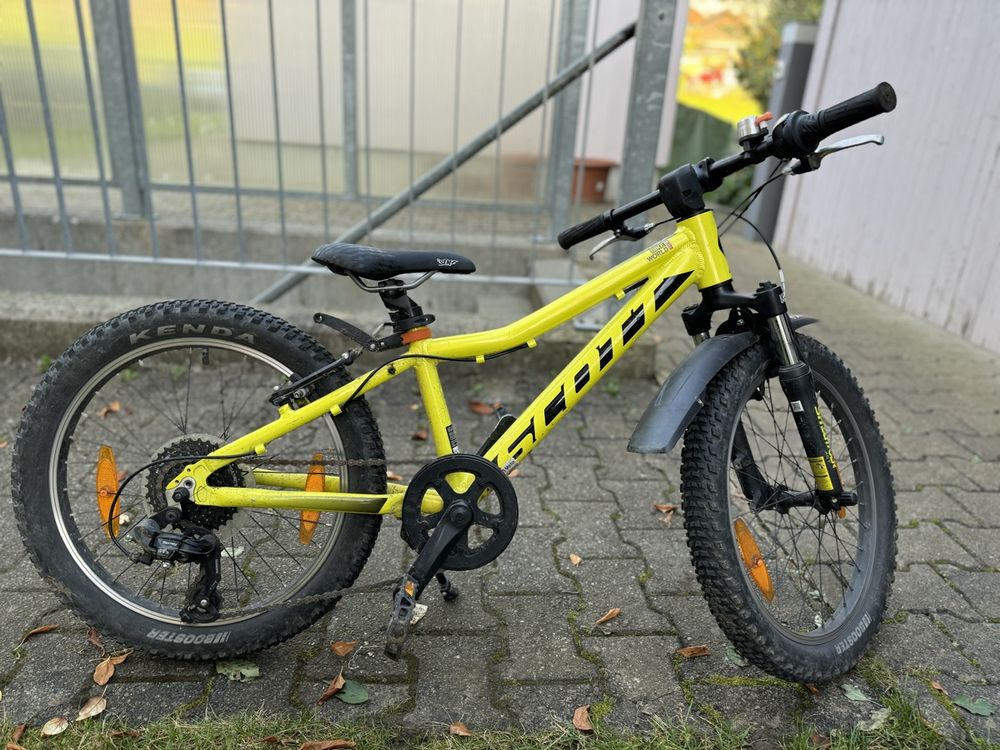 Scott Kinderfahrrad gelb 20 Zoll (Gebraucht) in Oberhofen Thun'see für