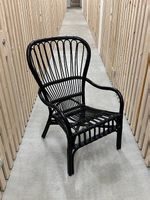 Zwei bequeme Rattan-Korbsessel, IKEA STORSELE