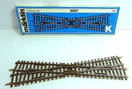 Märklin 2257 Doppelkreuzung 225mm  FÜR K-GLEISE
