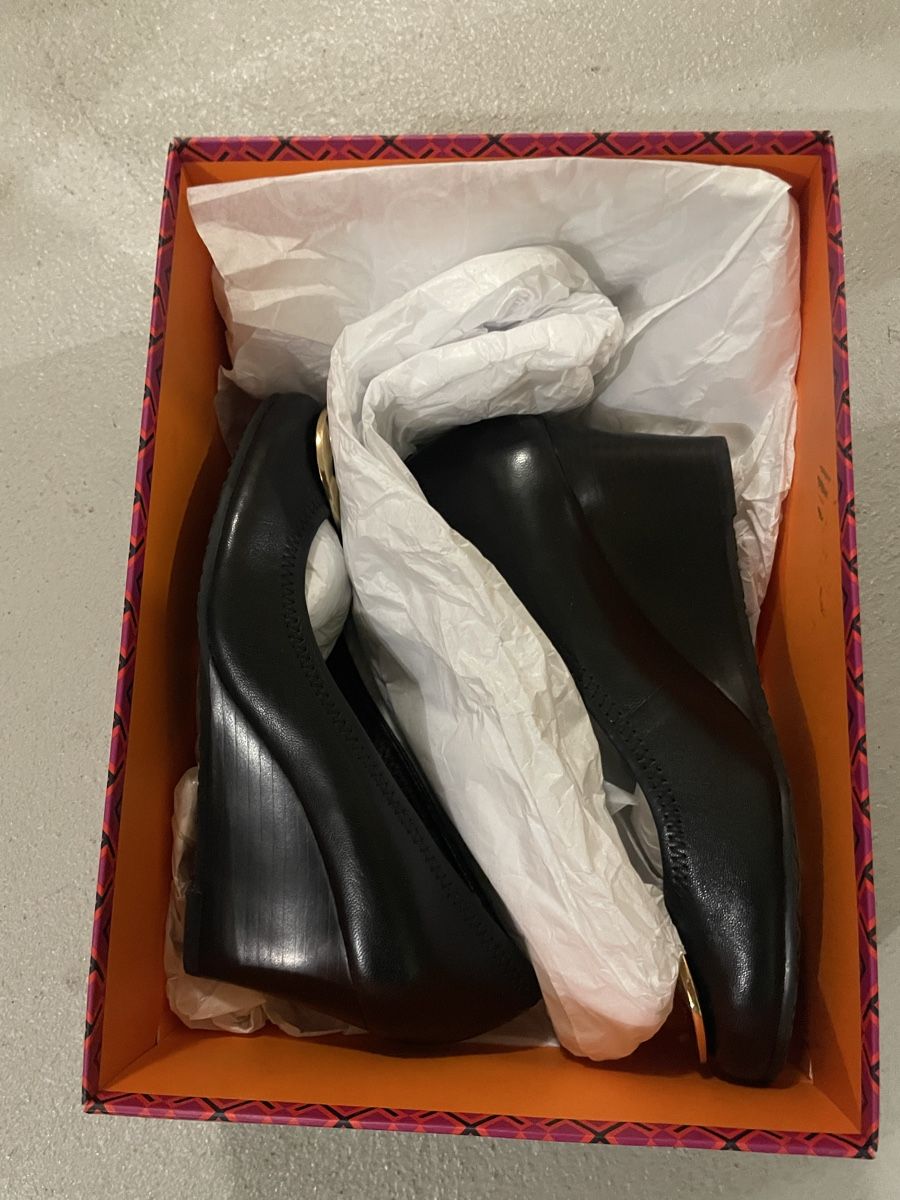 Tory Burch Damenschuhe: Tory Burch Wedges Black Leather US 6 – Neu (gemäss Beschreibung) aus Münsingen von Simged 5