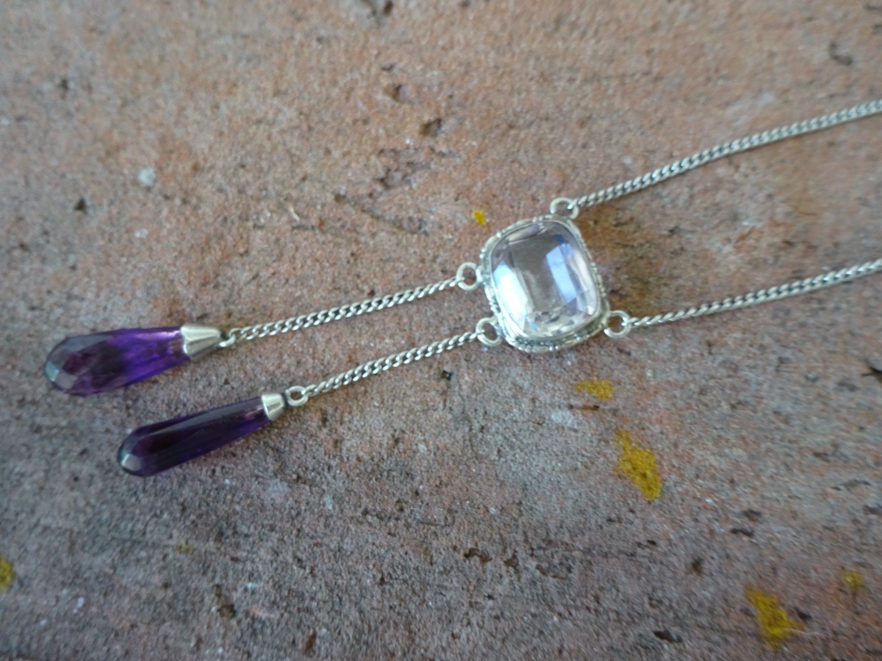 Catenine: Art Déco Kettchen / Amethyst – Usato da Esslingen venduto da FetteSchnecke 1