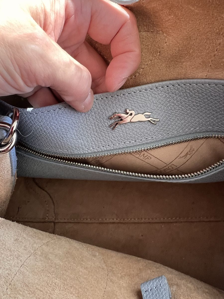 Longchamp Taschen für Damen: Handtasche Longchamp, hellblau Leder – Gebraucht aus Solothurn von Brini06 8