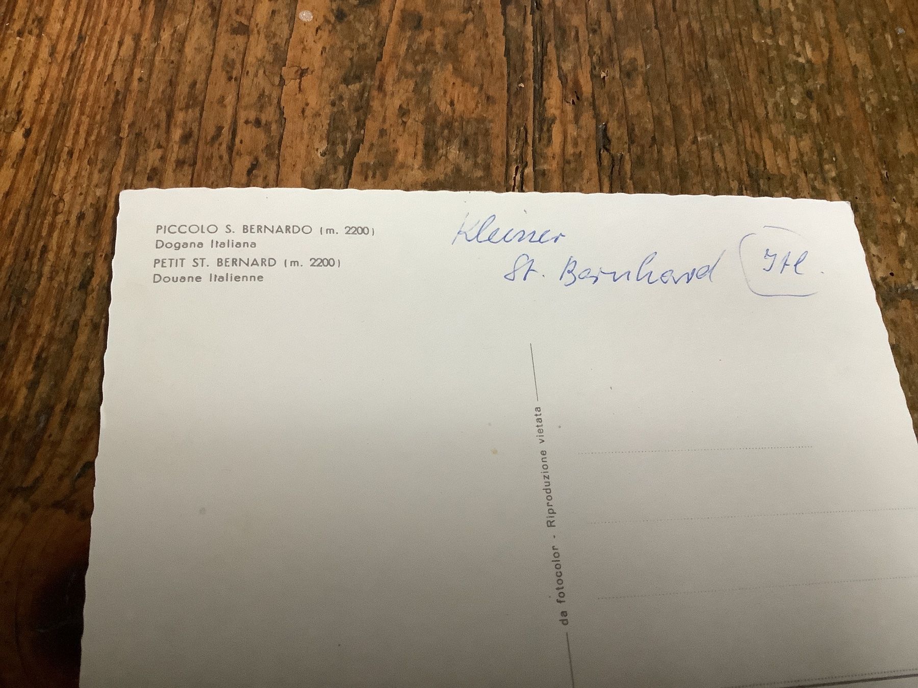 Cartoline postali: Klassische Ansichtskarte Kleiner St. Bernhard, ungebraucht! – Usato da Flaach venduto da Monisoldshop 1