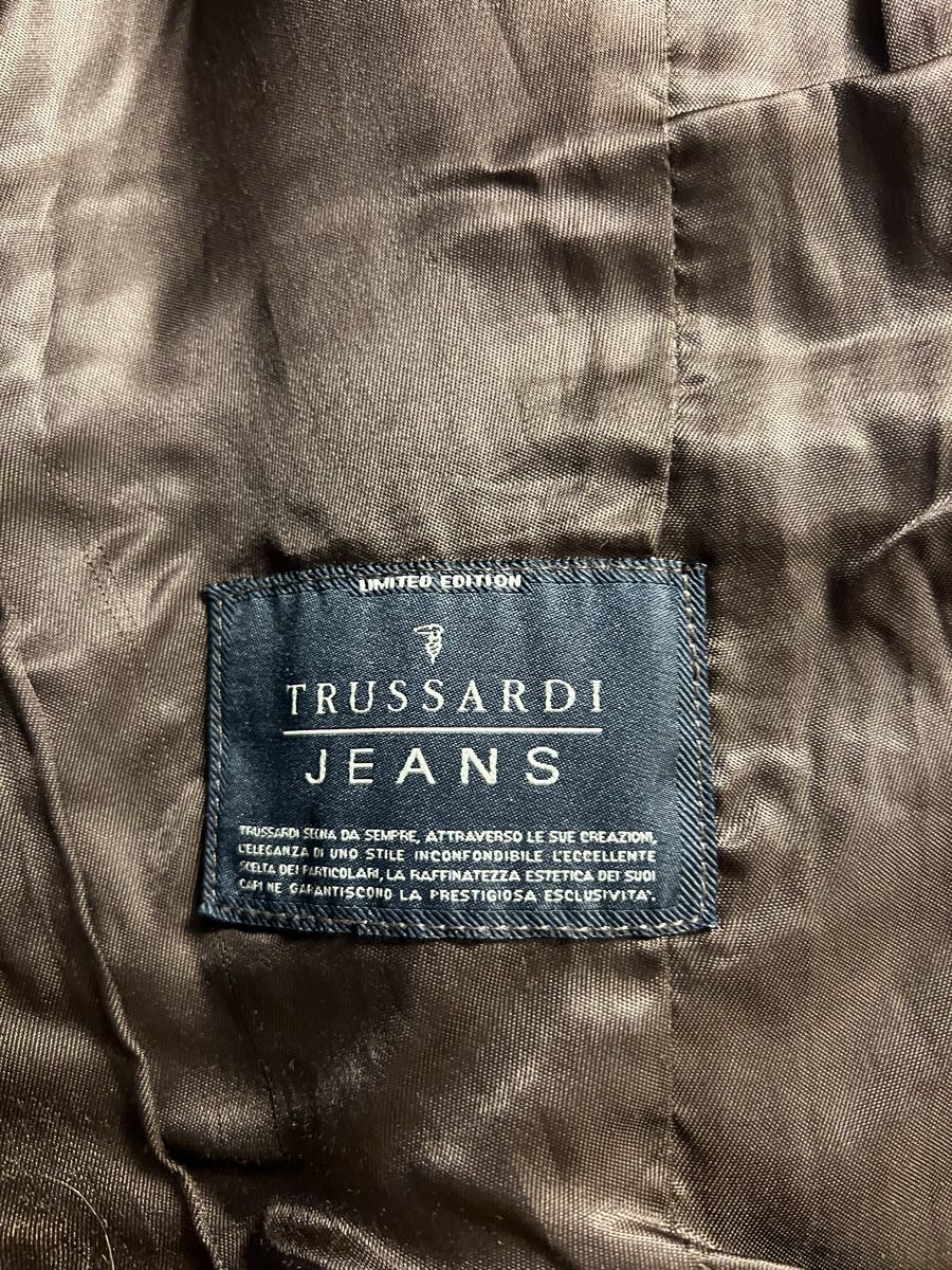 Trussardi Giacche: Trussardi Leather Jacket, Size IT 46, Dark Brown, Autumn Loo – Usato da Zürich venduto da son_f7qw 5