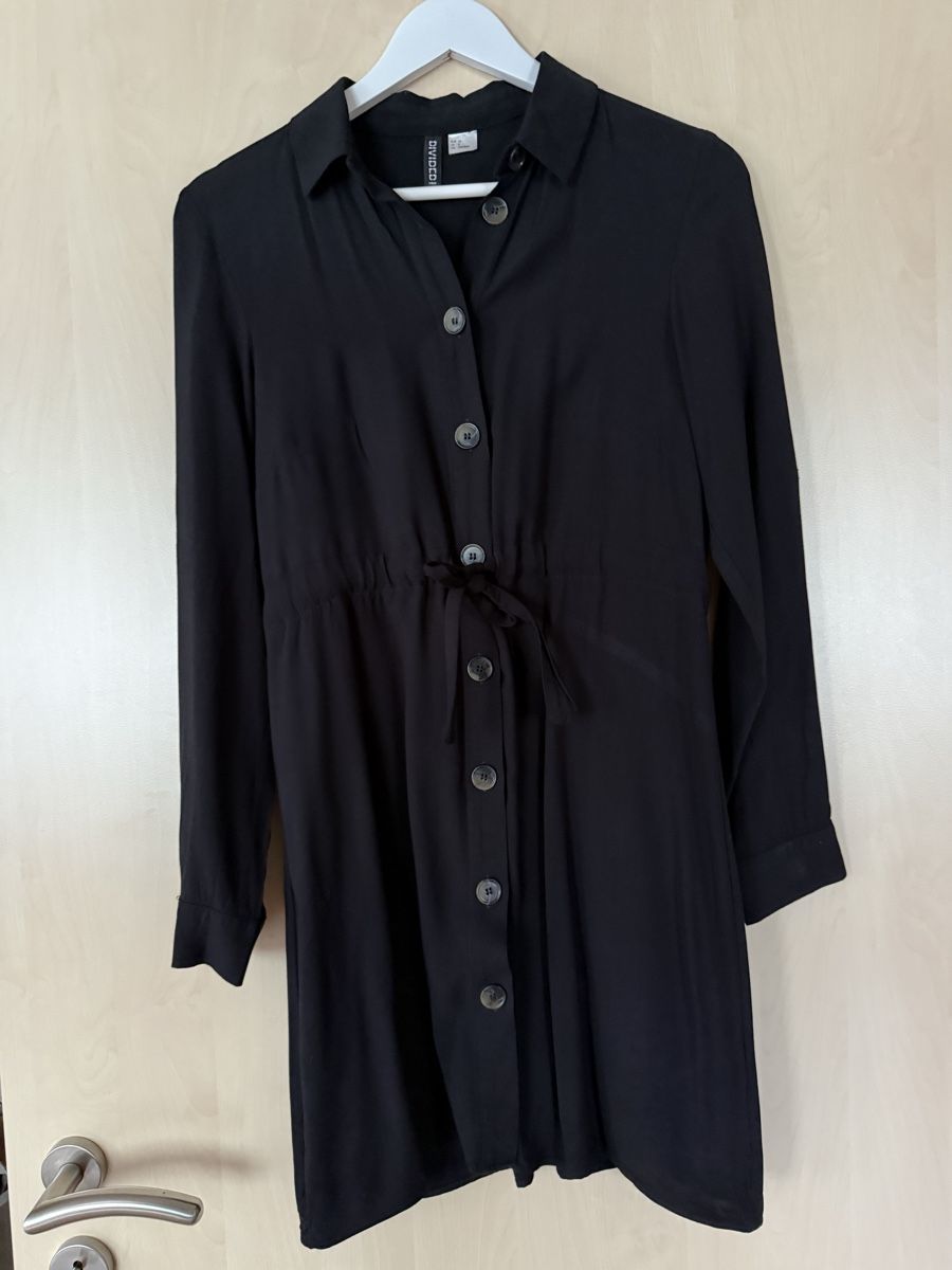 H&M Kleider: Schwarzes Hemdblusenkleid Gr. 36 H&M – Gebraucht aus Mümliswil von eliaane