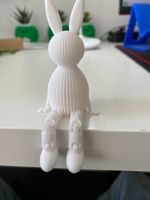 Artikulierter Osterhase 3D - Kantenhocker