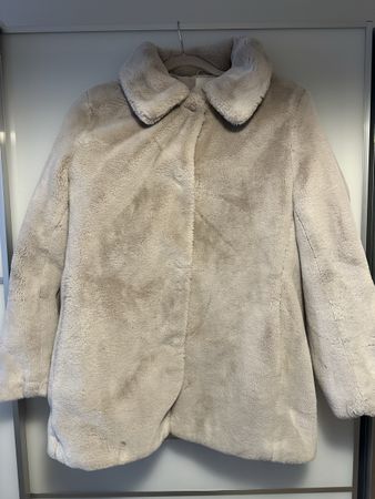 H&M Felljacke, Grösse S, beige. Kuschelig durch den Winter!