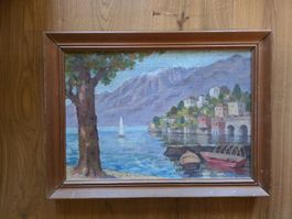 antikes Öl Gemälde Tessin