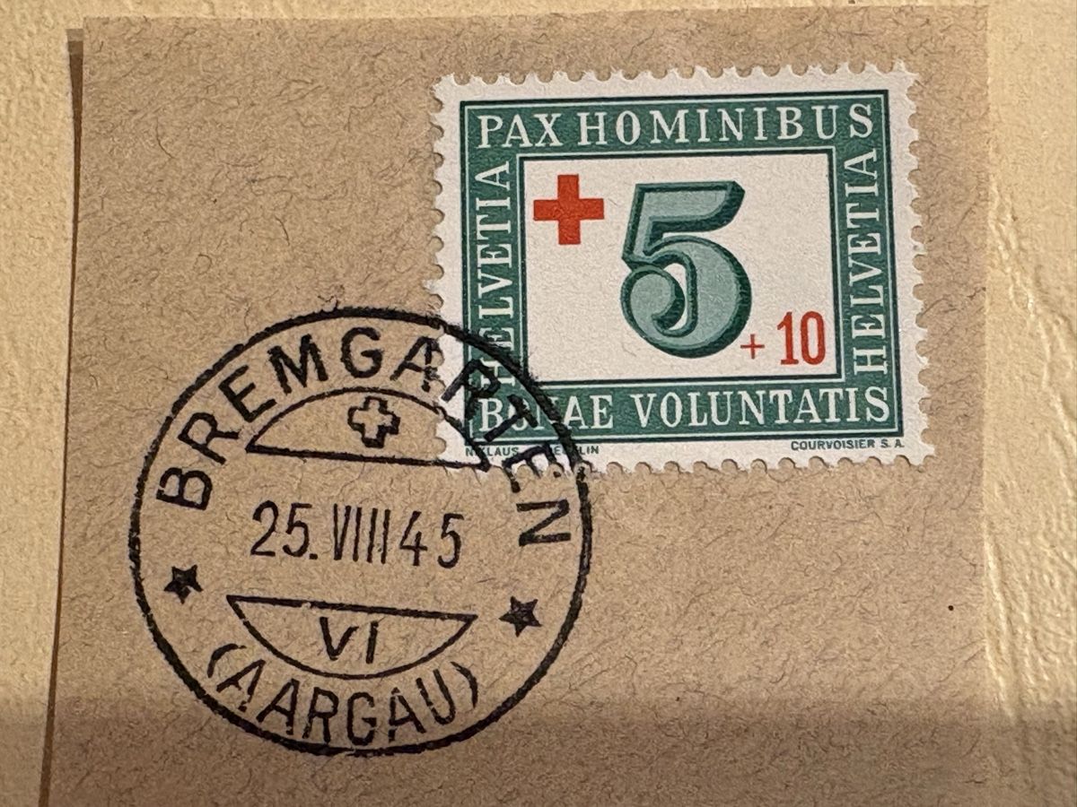 Tampons: Bremgarten Stempel 25.8.1945 – D'occasion à Wohlen AG par Eschiedsrichter