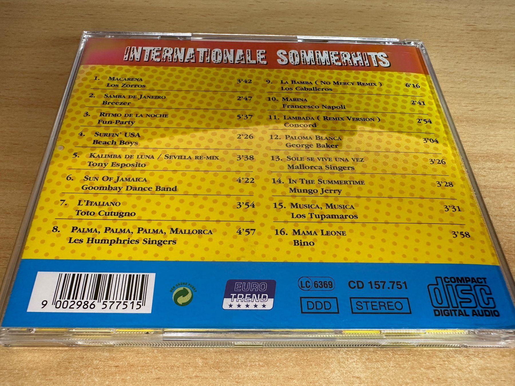 CDs: Various – Internationale Sommerhits – Gebraucht aus Rikon im Tösstal von Alpenmutz 1