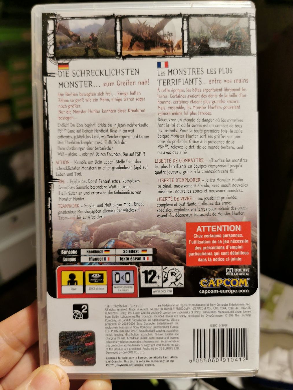 Sony Spiele: Monster Hunter Freedom PSP Game Disc Deutsch – Gebraucht aus Oberglatt ZH von maravilho 1
