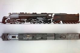 Klemmbaustein Bausatz MayB Big Boy Lokomotive